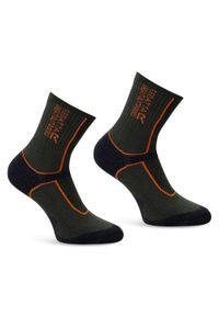 Regatta - Skarpety męskie Merino Wool Hiker. Kolor: zielony. Materiał: wełna. Sport: turystyka piesza