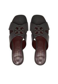 Tory Burch Klapki Miller 162574 Czarny. Kolor: czarny. Materiał: skóra #4