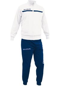 Givova One Polarfleece rozpinana XS. Kolor: wielokolorowy, niebieski, biały. Materiał: polar, dresówka. Sport: piłka nożna, fitness #2