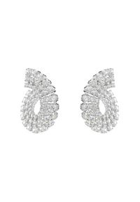 Swarovski Kolczyki Matrix 5705834 Srebrny. Materiał: metalowe. Kolor: srebrny