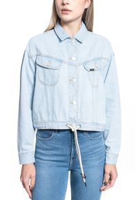 Lee - DAMSKA KURTKA JEANSOWA LEE RIDER DRAWSTRING JKT RELAXED L54LGGQB. Materiał: jeans #4