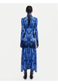 Desigual Sukienka codzienna 24WWVK26 Niebieski Slim Fit. Okazja: na co dzień. Kolor: niebieski. Materiał: wiskoza. Typ sukienki: proste. Styl: casual
