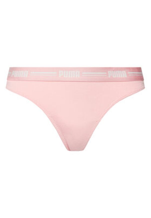 Puma Komplet 2 par stringów 907850 Koralowy. Kolor: pomarańczowy. Materiał: bawełna