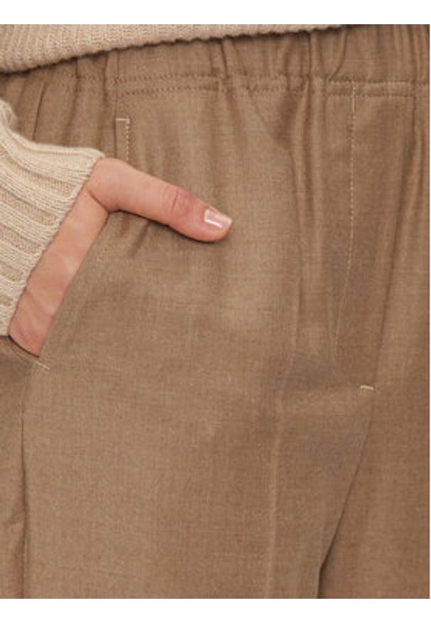 Weekend Max Mara Spodnie materiałowe Hateley 2425136052 Beżowy Regular Fit. Kolor: beżowy. Materiał: wełna