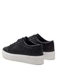 Calvin Klein Sneakersy Flatform Cup Lace Up Epi Mono HW0HW01911 Czarny. Kolor: czarny. Materiał: skóra