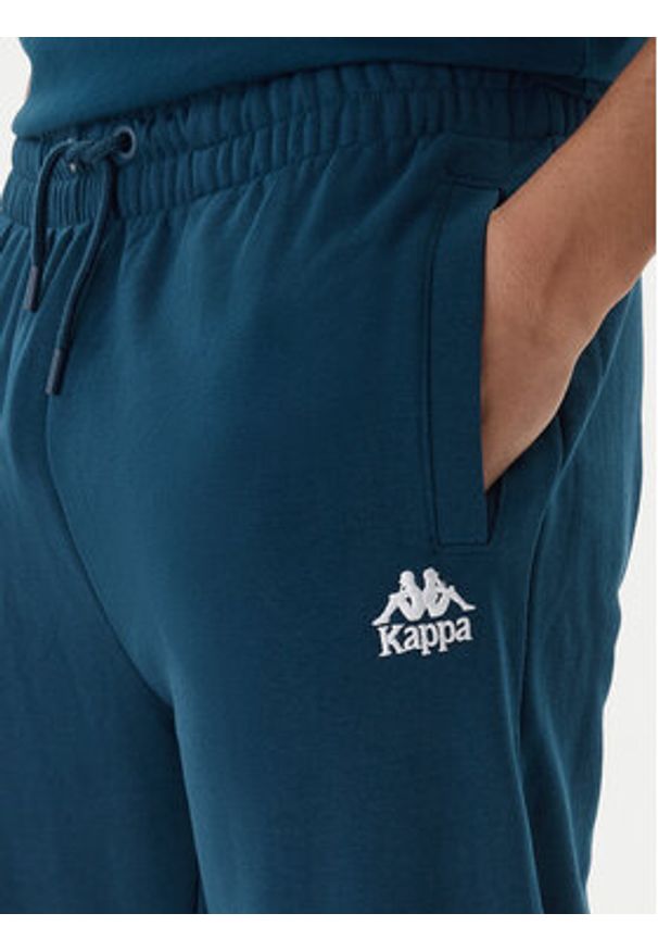 Kappa Spodnie dresowe Gothenburg 331U7EW Granatowy Regular Fit. Kolor: niebieski. Materiał: bawełna