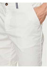 La Martina Szorty materiałowe YMB008 TW417 Biały Slim Fit. Kolor: biały. Materiał: bawełna