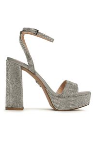 Steve Madden Sandały Lessa-R SM11002394-998 Srebrny. Kolor: srebrny