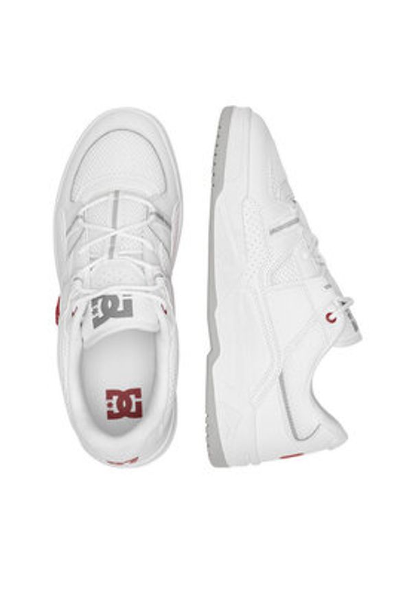 DC Sneakersy CONSTRUCT ADYS100822-WR6 Biały. Kolor: biały. Materiał: skóra