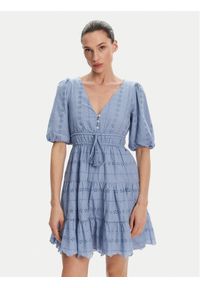 Pepe Jeans Sukienka letnia Day PL953694 Błękitny Regular Fit. Kolor: niebieski. Materiał: bawełna. Sezon: lato