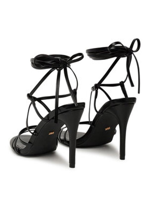 DeeZee Sandały LB0407-1 Czarny. Kolor: czarny. Materiał: skóra