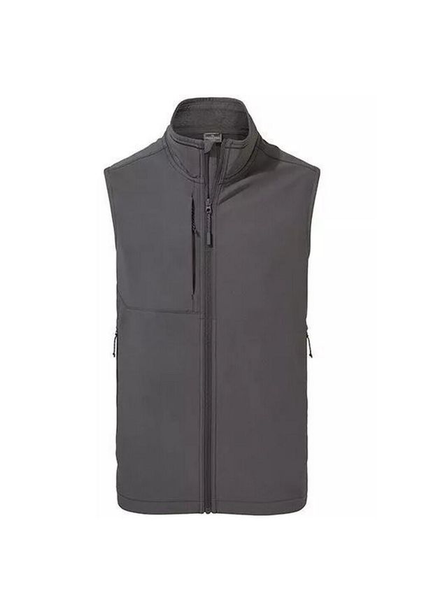 CRAGHOPPERS - Męska Kamizelka Softshellowa Expert Basecamp. Kolor: wielokolorowy, szary, brązowy. Materiał: softshell. Sport: turystyka piesza