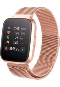 FOREVER - Smartwatch Forever ForeVigo 2 SW-310 Różowe złoto (SW-310_RG). Rodzaj zegarka: smartwatch. Kolor: wielokolorowy, różowy, złoty