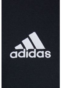 adidas Performance bluza męska kolor czarny z kapturem z aplikacją. Typ kołnierza: kaptur. Kolor: czarny. Materiał: poliester, bawełna. Wzór: aplikacja