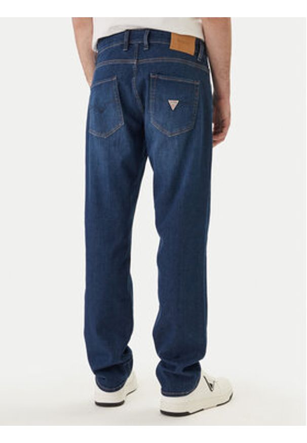 Guess Jeansy M6GA31 D1089 Niebieski Straight Leg. Kolor: niebieski