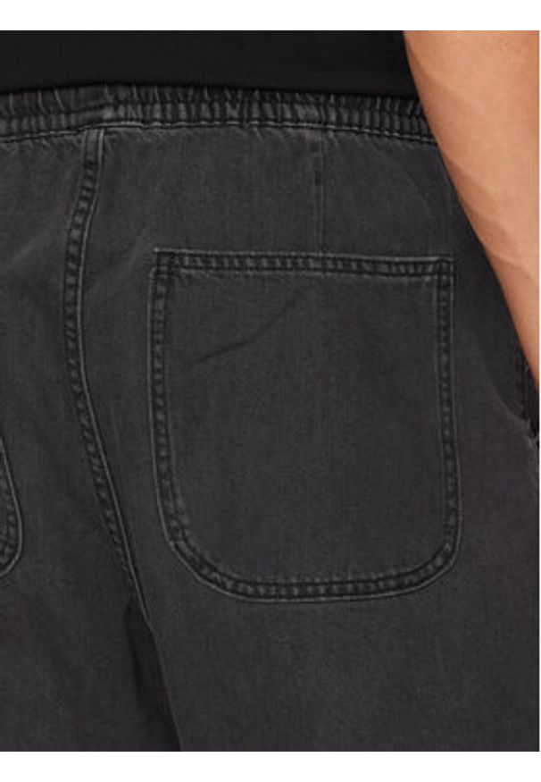 Jack & Jones - Jack&Jones Szorty materiałowe Tony 12250090 Czarny Loose Fit. Kolor: czarny. Materiał: bawełna