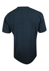 Pako Jeans - T-shirt Granatowy, 100% Bawełna, z Nadrukiem, Męski, Krótki Rękaw, U-neck -PAKO JEANS. Okazja: na co dzień. Kolor: niebieski. Materiał: bawełna. Długość rękawa: krótki rękaw. Długość: krótkie. Wzór: nadruk. Styl: casual #2