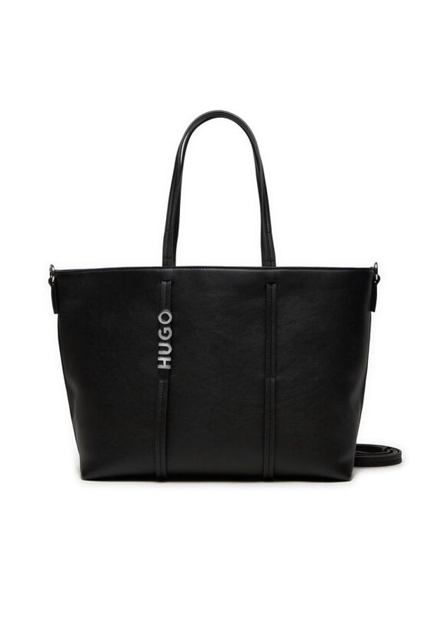 Hugo Torebka Mel New Shopper-RE 50523549 Czarny. Kolor: czarny. Materiał: skórzane