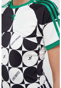 adidas Originals t-shirt PRIDE damski kolor czarny. Kolor: czarny. Długość rękawa: krótki rękaw. Długość: krótkie. Styl: sportowy, klasyczny #3