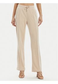 Juicy Couture Spodnie dresowe Tina JCAPW045 Beżowy Regular Fit. Kolor: beżowy. Materiał: syntetyk