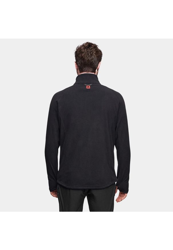 Bluza turystyczna polarowa męska Alpinus Kerkis 1/3 zamek. Kolor: czarny. Materiał: polar. Sport: turystyka piesza