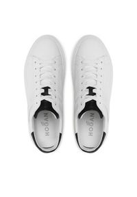 Hogan - HOGAN Sneakersy HXM3650J3100BV Biały. Kolor: biały. Materiał: skóra #4
