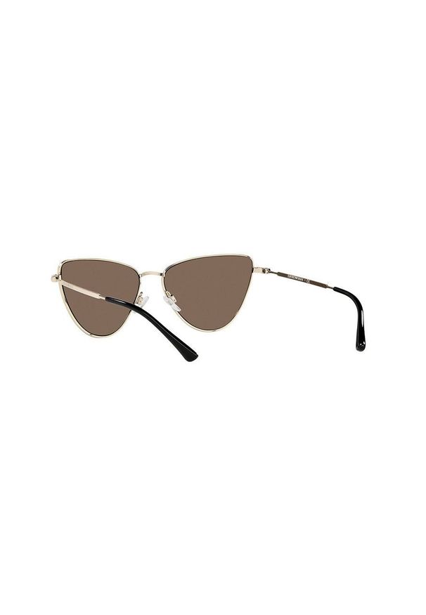 Emporio Armani Okulary przeciwsłoneczne męskie kolor złoty. Kolor: złoty
