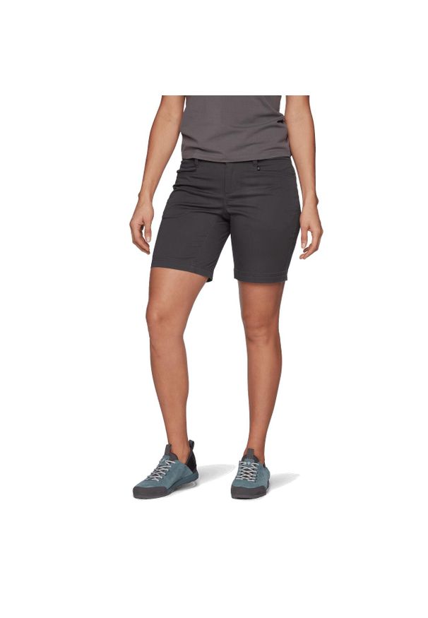 Krótkie spodenki turystyczne damskie Black Diamond Notion SL Shorts. Kolor: czarny. Długość: krótkie. Sport: turystyka piesza