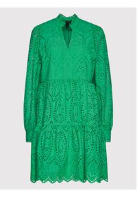 YAS Sukienka codzienna Holi 26027162 Zielony Relaxed Fit. Okazja: na co dzień. Kolor: zielony. Materiał: bawełna. Typ sukienki: proste. Styl: casual