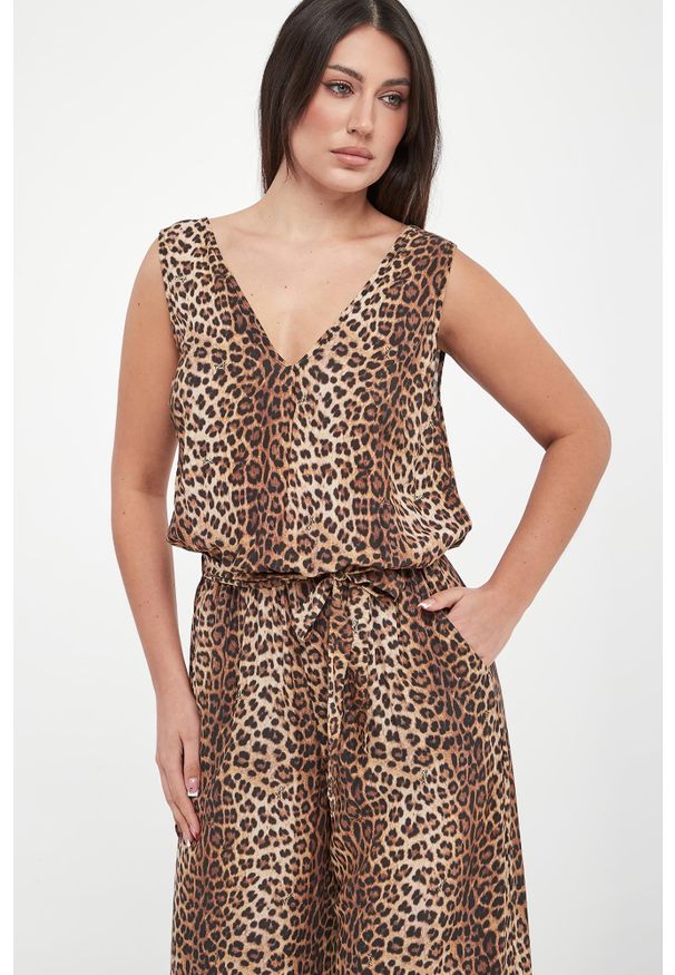 Liu Jo - Kombinezon damski z motywem zwierzęcym LIU JO. Wzór: motyw zwierzęcy