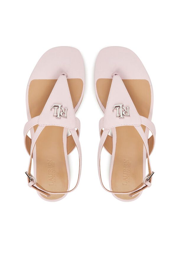 Lauren Ralph Lauren - LAUREN RALPH LAUREN Sandały Everley 802959146008 Różowy. Kolor: różowy. Materiał: skóra