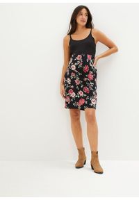bonprix - Sukienka ciążowa i do karmienia 2 w 1 z wiskozy. Kolekcja: moda ciążowa. Kolor: czarny. Materiał: wiskoza #2