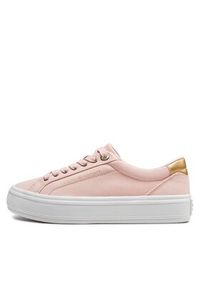 TOMMY HILFIGER - Tommy Hilfiger Sneakersy Essential Vulc Canvas Sneaker FW0FW07682 Różowy. Kolor: różowy #5