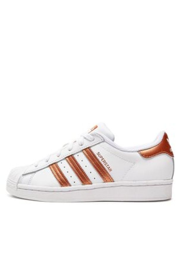 Adidas - adidas Sneakersy Superstar W FX7484 Biały. Kolor: biały. Materiał: skóra. Model: Adidas Superstar