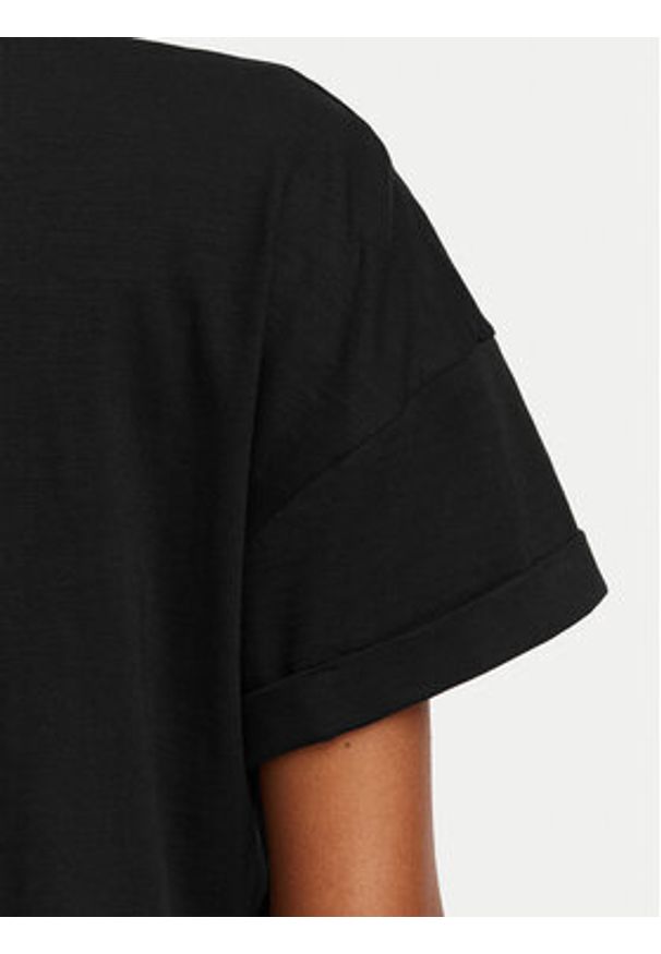 Liu Jo Sport Polo TA6159 JS870 Czarny Regular Fit. Typ kołnierza: polo. Kolor: czarny. Materiał: bawełna. Styl: sportowy