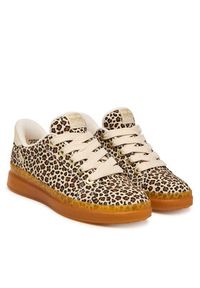 skechers - Skechers Sneakersy Snoop Dogg: Courtside - Nature Girlz 186104/NAT Brązowy. Kolor: brązowy. Materiał: materiał #3