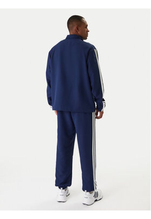 Adidas - adidas Dres 3-Stripes JC5391 Granatowy Regular Fit. Kolor: niebieski. Materiał: syntetyk