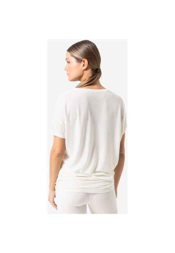 Koszulka z krótkim rękawkiem damska SUPER.NATURAL Loose Air Tee. Kolor: biały. Długość rękawa: krótki rękaw. Długość: krótkie