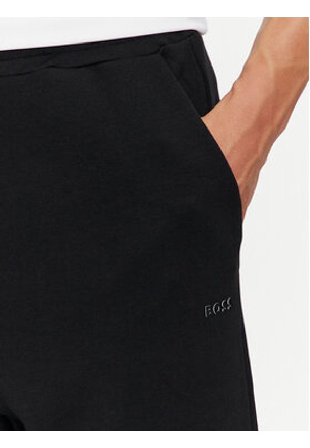 BOSS - Boss Spodnie dresowe Hadiko 50506141 Czarny Regular Fit. Kolor: czarny. Materiał: bawełna
