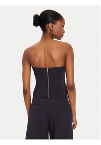 Herskind Top Cosima 5254519 Granatowy Slim Fit. Kolor: niebieski. Materiał: syntetyk #5