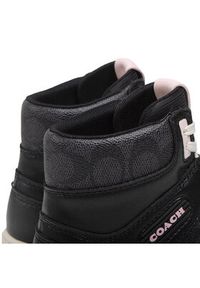 Coach Sneakersy Hi Top Coated Canvas CD304 Czarny. Kolor: czarny. Materiał: skóra #3