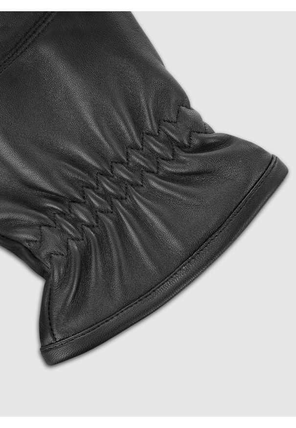 Pako Lorente - PAKO LORENTE – Czarne rękawiczki męskie. Kolor: czarny. Materiał: poliester, skóra