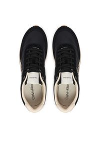 Calvin Klein Jeans Sneakersy Retro Runner Ess Mix Mat YM0YM01361 Czarny. Kolor: czarny. Materiał: materiał #2