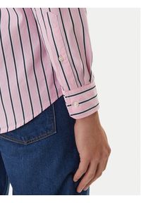 TOMMY HILFIGER - Tommy Hilfiger Koszula MW0MW42441 Różowy Regular Fit. Kolor: różowy. Materiał: bawełna #4