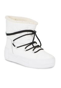 Calvin Klein Jeans Śniegowce Bold Vulc Flatf Snow Boot Wn YW0YW01181 Biały. Kolor: biały. Materiał: materiał #3