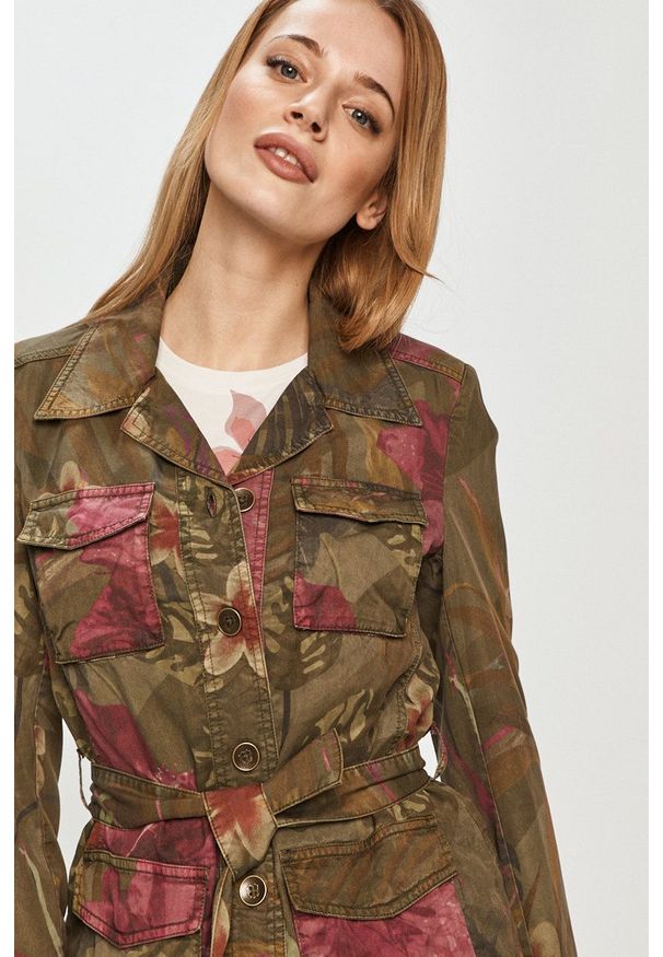 Desigual - Kurtka. Okazja: na co dzień. Kolor: zielony. Styl: casual