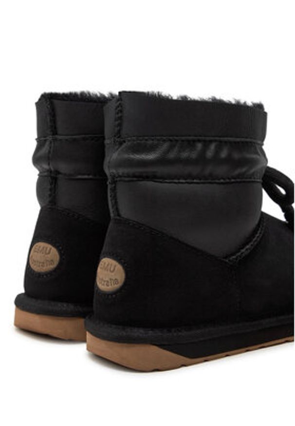 EMU Australia Śniegowce Jukes W13135 Czarny. Kolor: czarny. Materiał: skóra