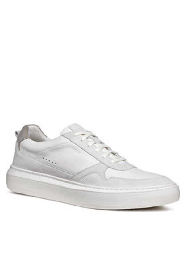 Geox Sneakersy U Deiven U465WA 02247 C1209 Écru. Materiał: skóra