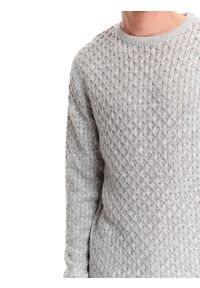 TOP SECRET - Sweter strukturalny. Kolor: szary. Materiał: materiał. Długość rękawa: długi rękaw. Długość: długie. Sezon: wiosna #6