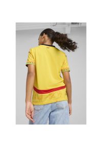 Puma - Młodzieżowa koszulka wyjazdowa Ghana 2025 PUMA Pelé Yellow Black. Kolor: żółty. Wzór: aplikacja